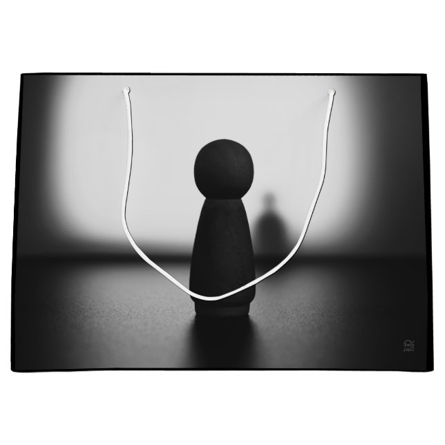 Shadow of a mental state. large gift bag (Front)