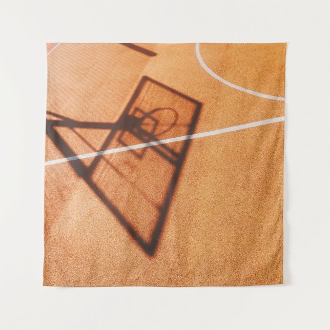 Shadow of basketball hoop tapestry (Front)