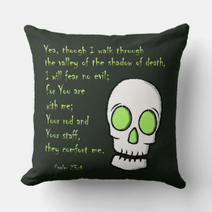 Shadow of Death -- Skull Cushion