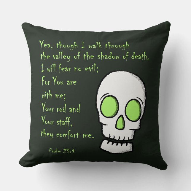 Shadow of Death -- Skull Cushion (Front)