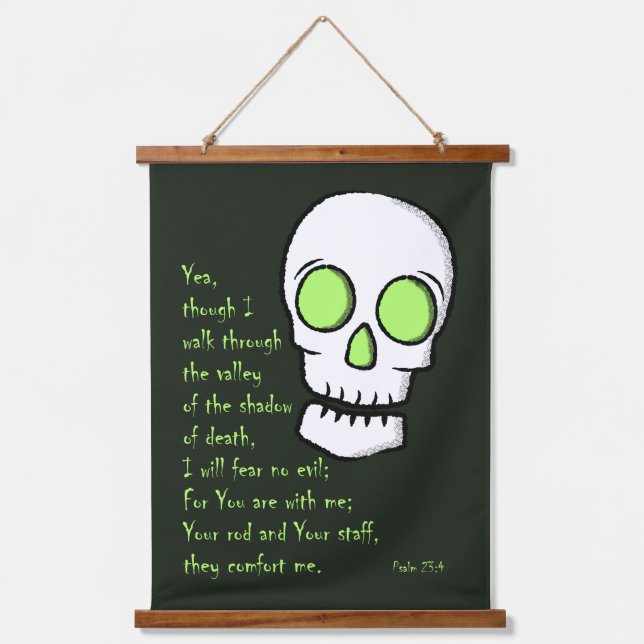 Shadow of Death -- Skull Hanging Tapestry (Front)