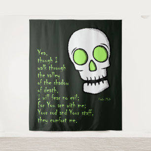Shadow of Death -- Skull Tapestry