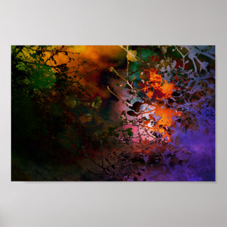 shadow of flowers poster