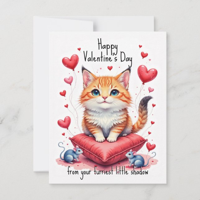 💘🐈Shadow of Love Holiday Card (Front)