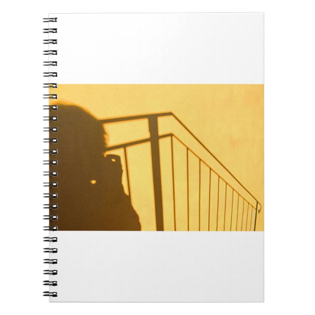 Shadow of man near stair notebook (Front)
