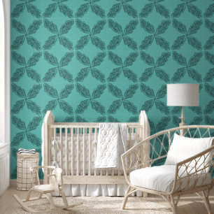 Shadow of Palm Sunset Silhouette Pattern Wallpaper