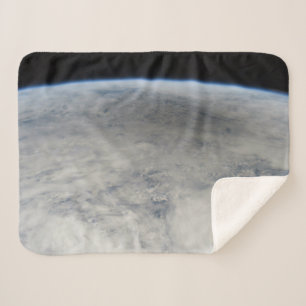 Shadow Of The Moon Cast On The Northern Pacific. Sherpa Blanket