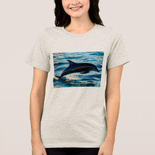 Shadow of the Sea: The Black Dolphin Tri-Blend Shirt