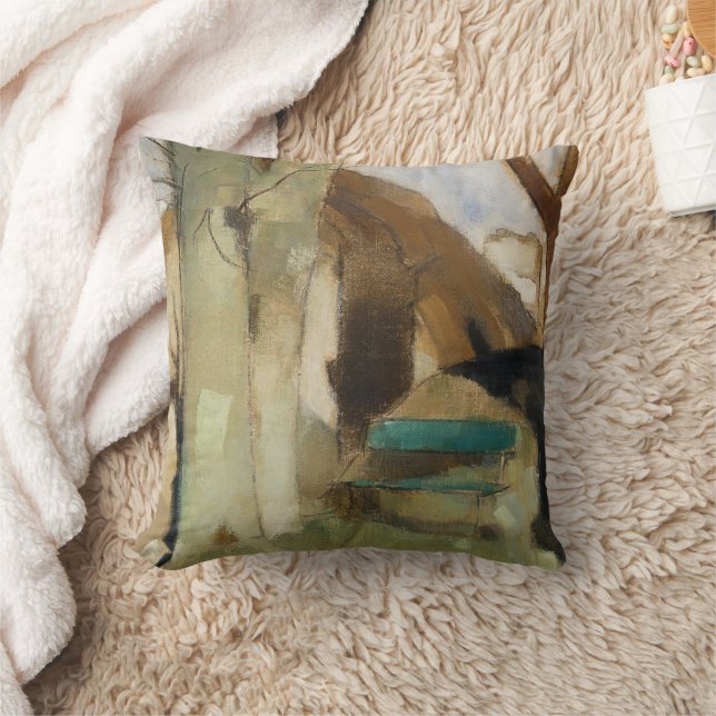 Shadow on the Wall, Helene Schjerfbeck  Cushion (Blanket)