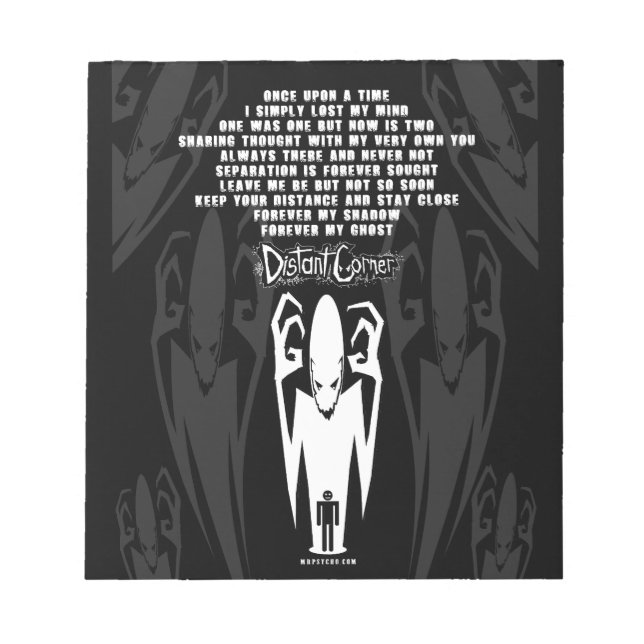 Shadow Poem Notepad (Front)