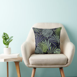 Shadow popular indoor plants illustration cushion