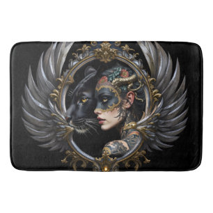 Shadow Queen – Panther Spirit Emblem. Bath Mat