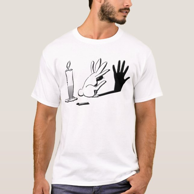 Shadow Rabbit by LightIllusions.com T-Shirt (Front)