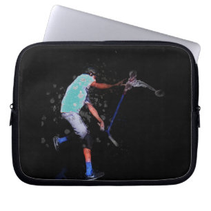 Shadow Scooting Trick Scooter Art Laptop Sleeve