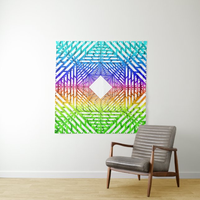 Shadow Spectrum ( Rainbow 2 ) Tapestry (In Situ)