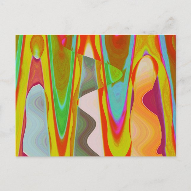 Shadow Talk - Acrylic Oriental Colour Art Postcard (Front)