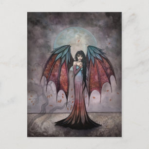 Shadow Trees Gothic Fantasy Fairy Vampire Art Postcard