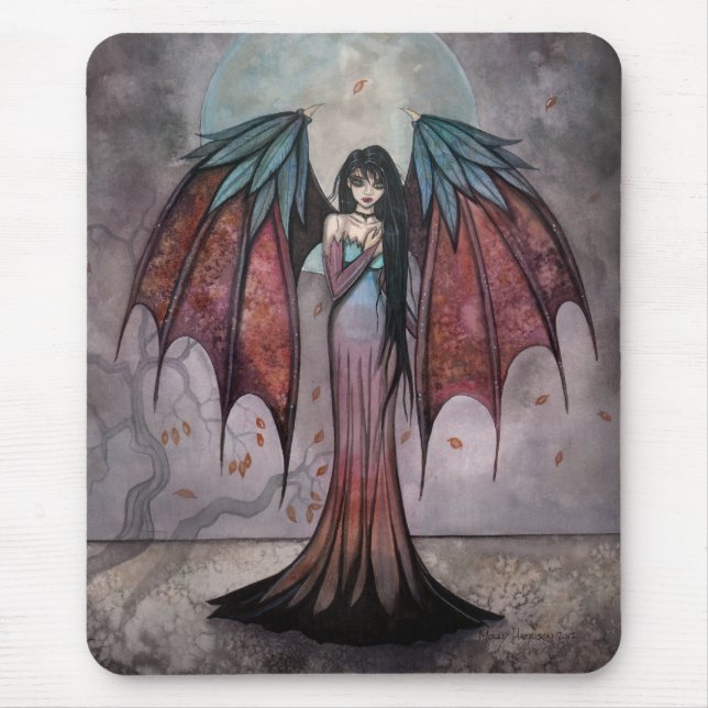 Shadow Trees Gothic Vampire Fantasy Fairy Art Mouse Pad (Front)