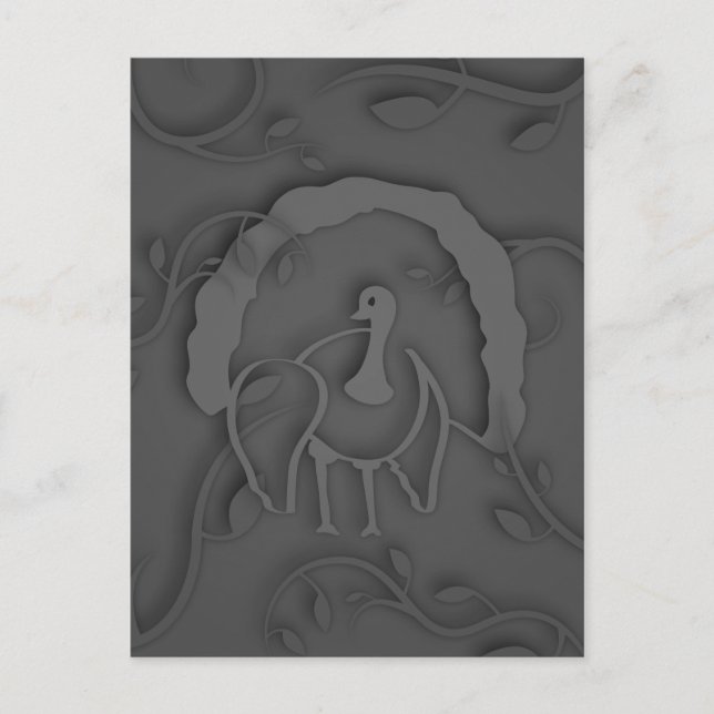 Shadow Turkey Noir Postcard (Front)