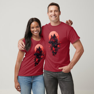 Shadow Wolf epic Design T-Shirt