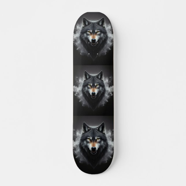 "Shadow Wolf" Skateboard (Front)