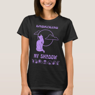 Shadow Work Moon Phase Cat Mystical and Spiritual T-Shirt