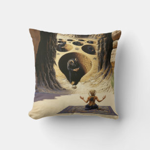 Shadow Work Occult Dark Witchy Recovery AI Art Cushion