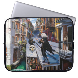 Shadow Work Occult Dark Witchy Recovery AI Art Laptop Sleeve