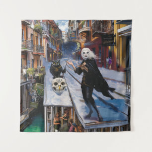 Shadow Work Occult Dark Witchy Recovery AI Art Tapestry