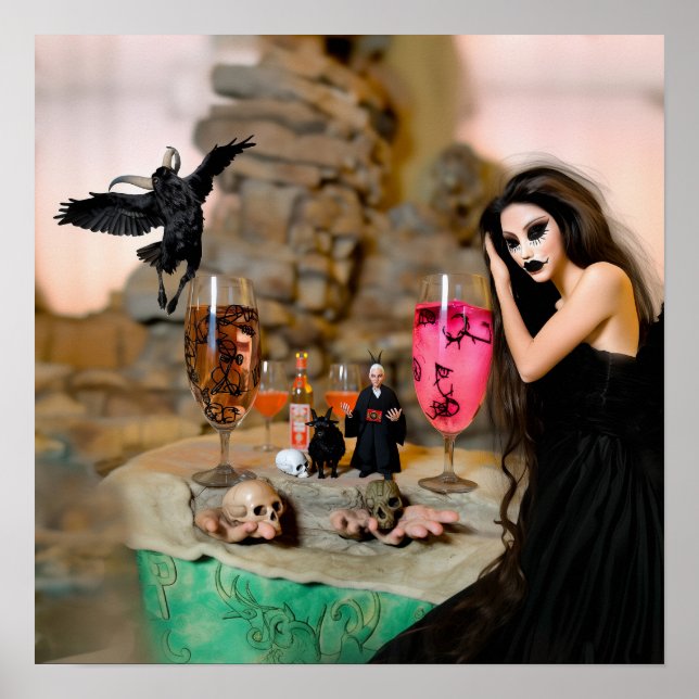 Shadow Work Witchy Recovery AI Art Matte Value Poster (Front)