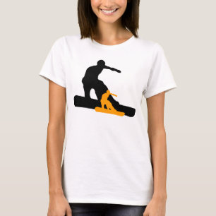 shadowboarder orange snowboarder T-Shirt