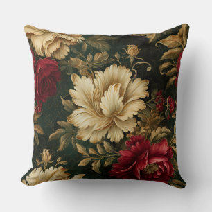 Shadowed Christmas Ballet Botanical Cushion