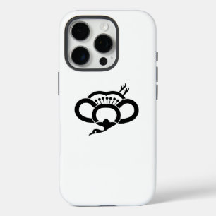 Shadowed crane-shaped plum blossom iPhone 16 pro case