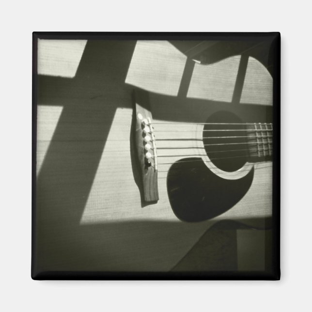 Shadowed Guitar Magnet (Front)