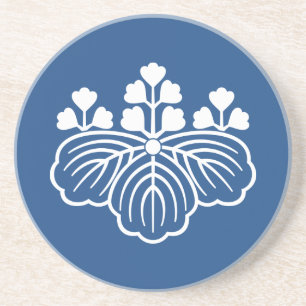 Shadowed paulownia with 5&3 blooms coaster