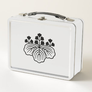 Shadowed paulownia with 5-3 blooms metal lunch box