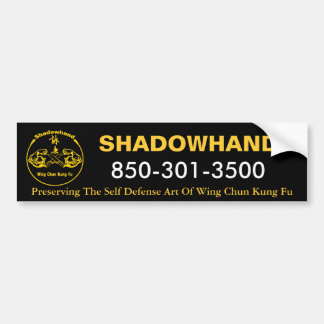 Shadowhand Wing Chun Bumper Sticker