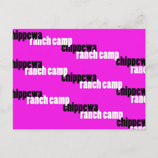 Shadowing Chippewa (Pink) Postcard