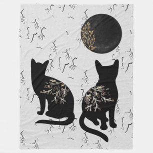 Shadowing Moon Fleece Blanket