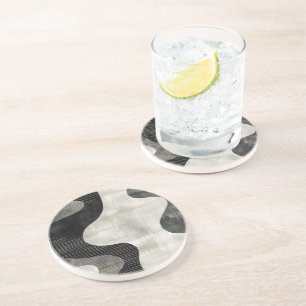 Shadowline Abstract Stripe Coaster