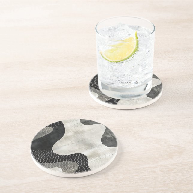 Shadowline Abstract Stripe Coaster (Side)