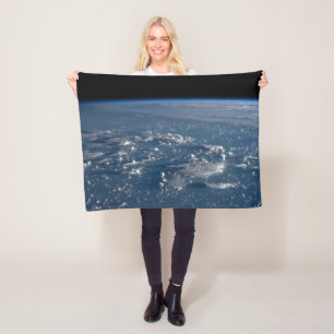 Shadows From Clouds Across The Philippine Sea Fleece Blanket