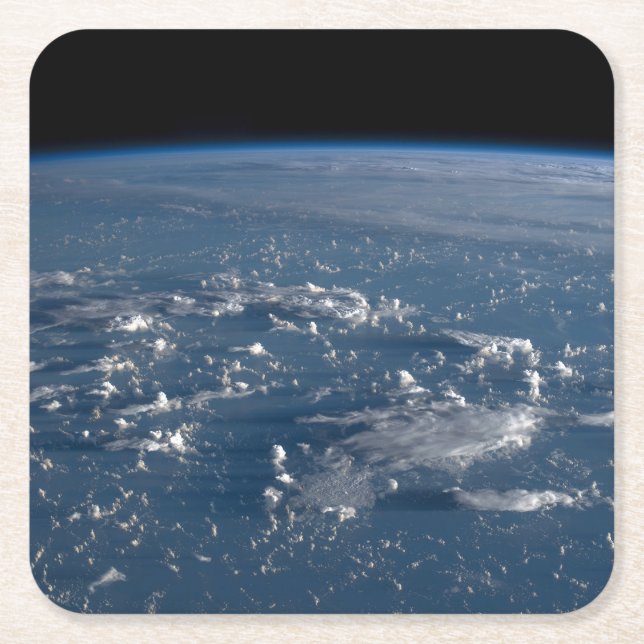 Shadows From Clouds Across The Philippine Sea Square Paper Coaster (Front)