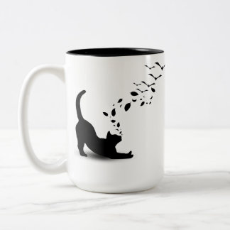 "Shadows in Motion" Two-Tone Coffee Mug