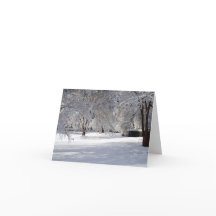 Shadows in the Snow. A Seasonal greeting Card