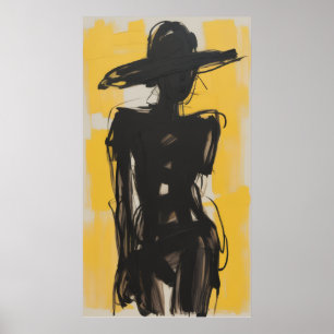 Shadows in Yellow Poster