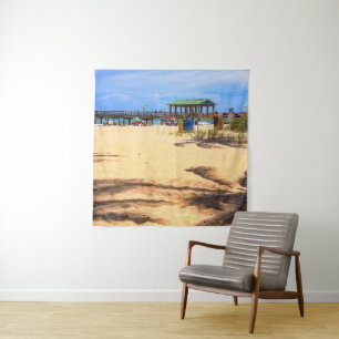 Shadows of Palm Trees Tapestry