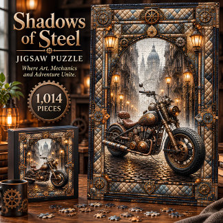 Shadows of Steel Motorcycle 1,014 Piece Puzzle