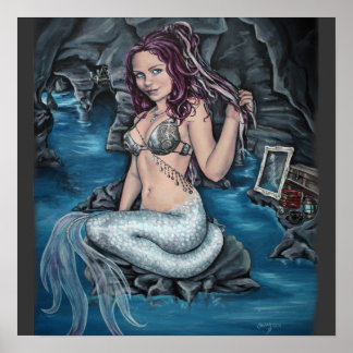 shadows of the world steampunk mermaid poster