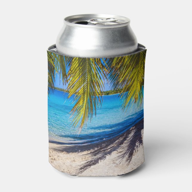 Shadows on the beach can cooler (Can Front)